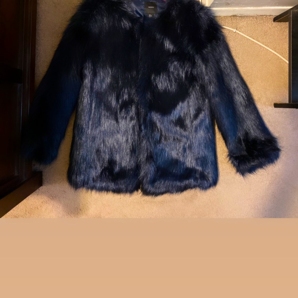Fur blue Coat